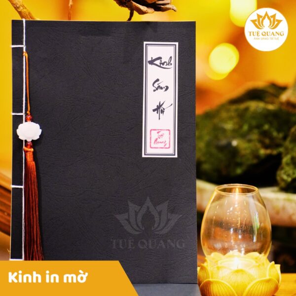 Sổ tay Chép Kinh Sám Hối In Mờ Giấy Cổ Cao Cấp A4, Thành Kính, Vở Cỡ Chữ Lớn